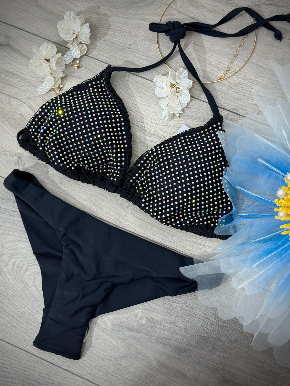 Costum de baie SPARKLE negru