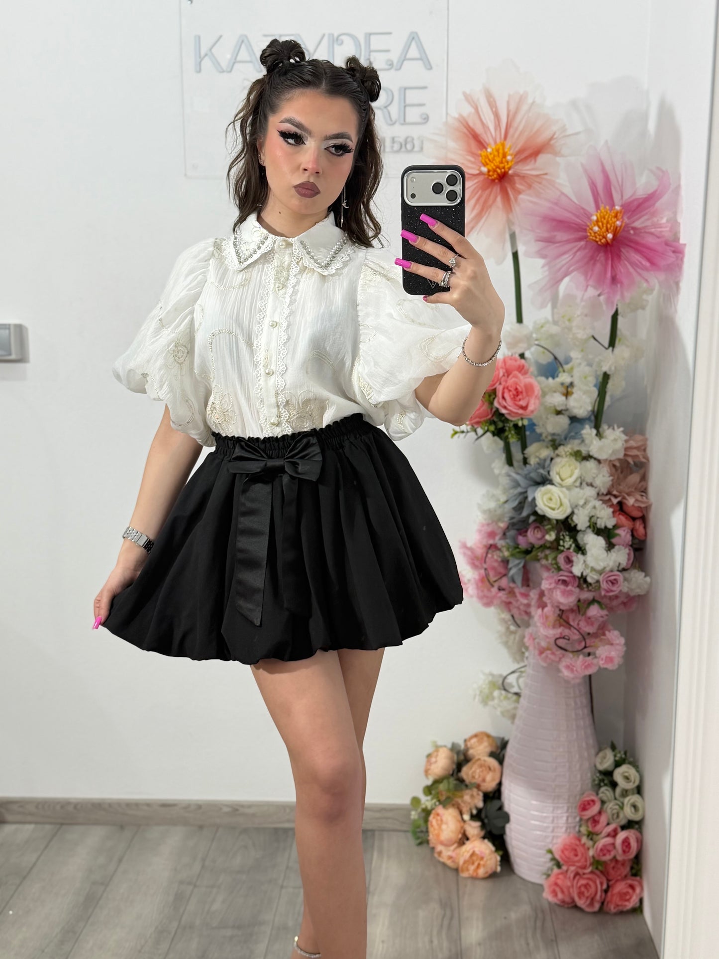 Cămașă elegantă RAMONA albă