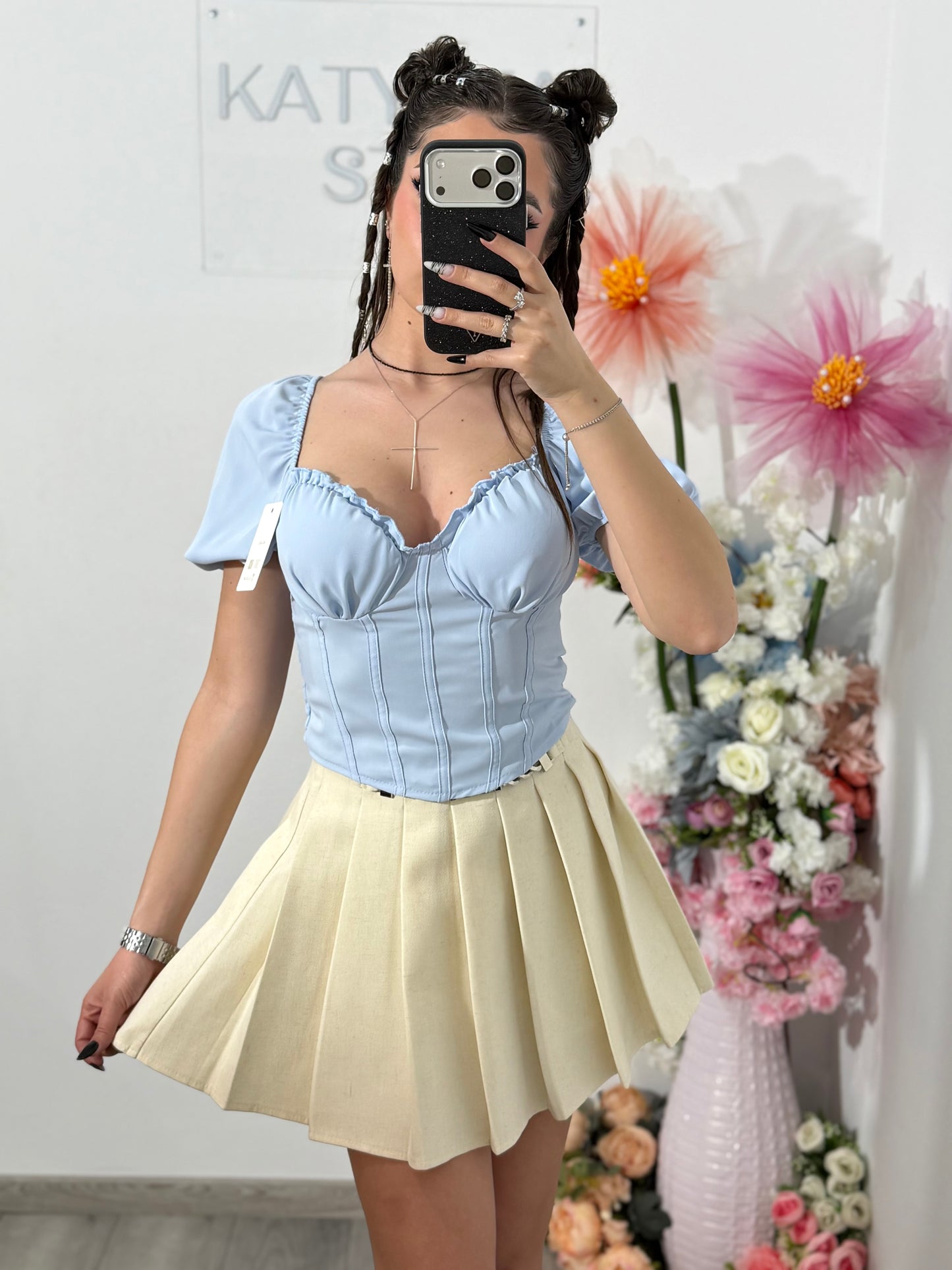 Top bleu BEAUTY