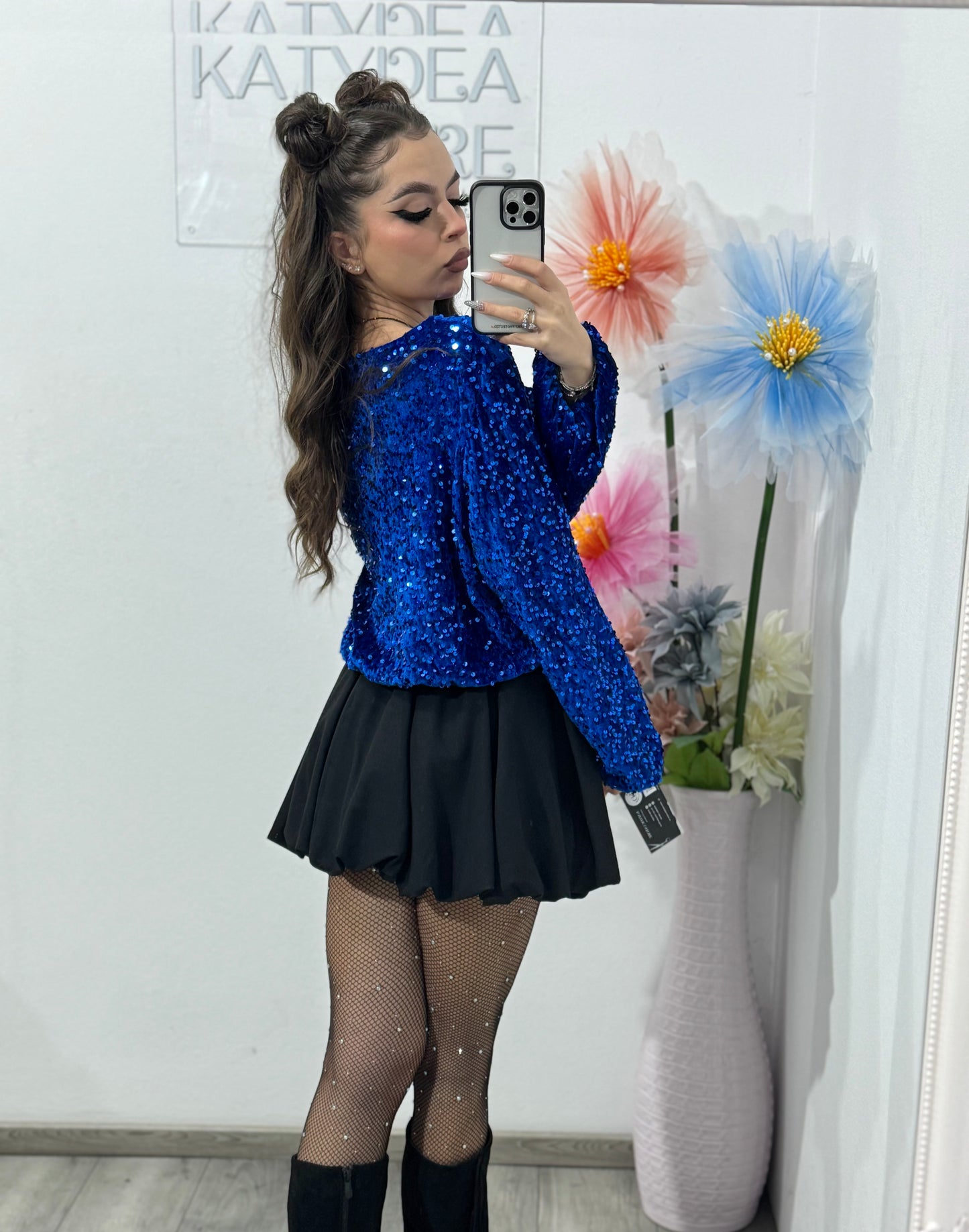 Bluză cu paiete KORIA