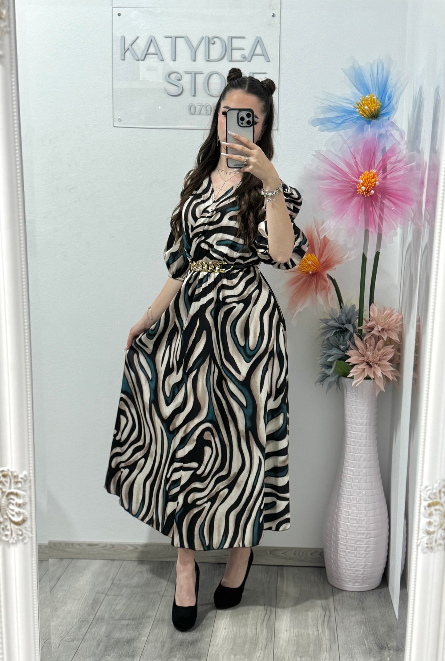 Rochie midi din satin Alice