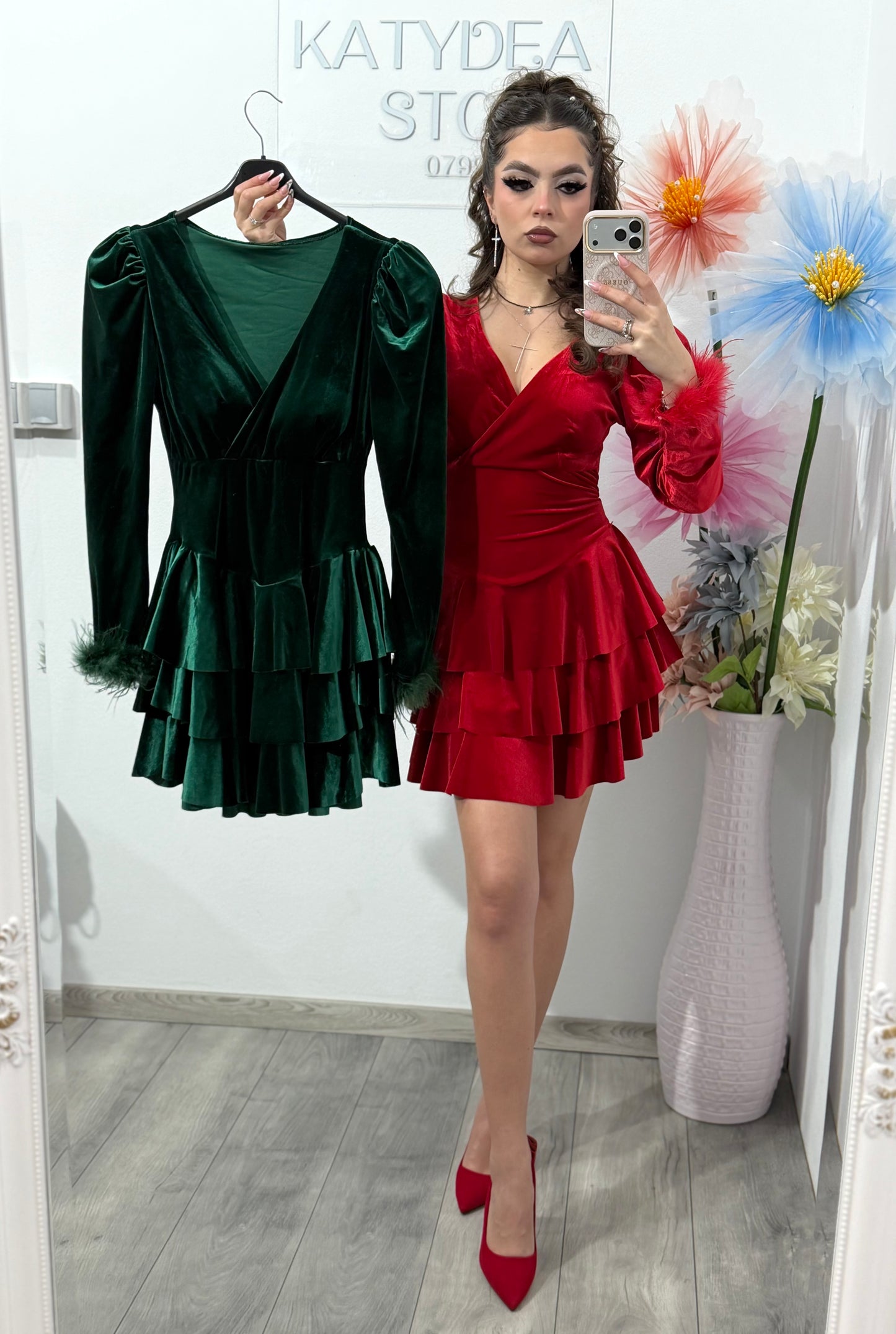 Rochie din catifea LORELAI