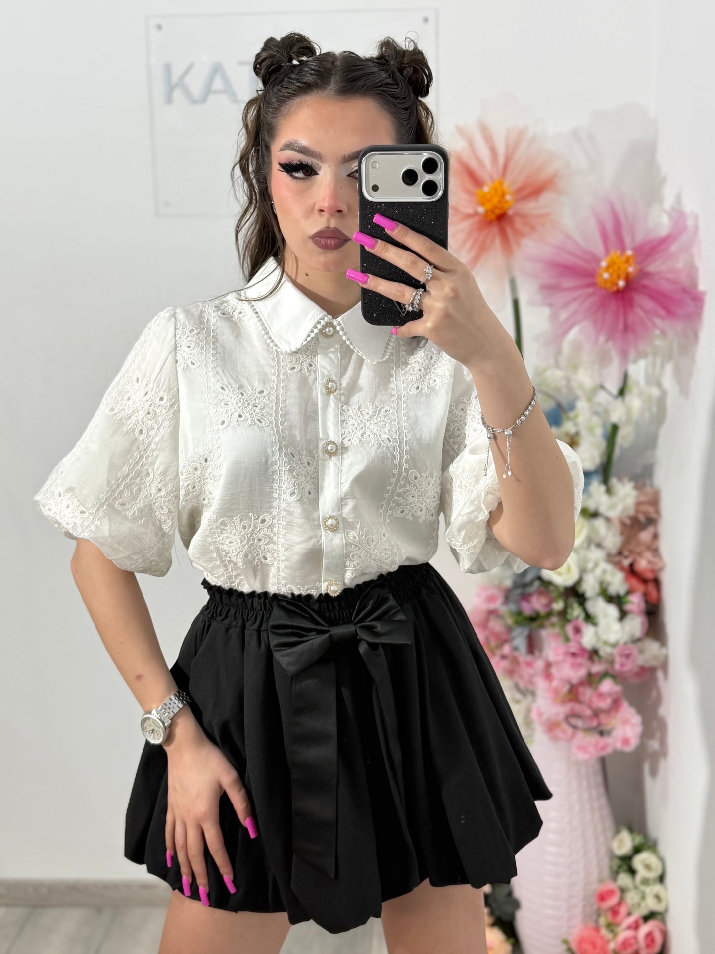 Cămașă elegantă MARA alba