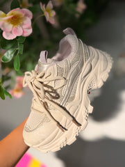 Adidași cu platformă BEIGE