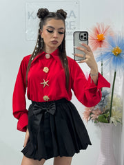 Cămașă cu broșe aurii ALICE