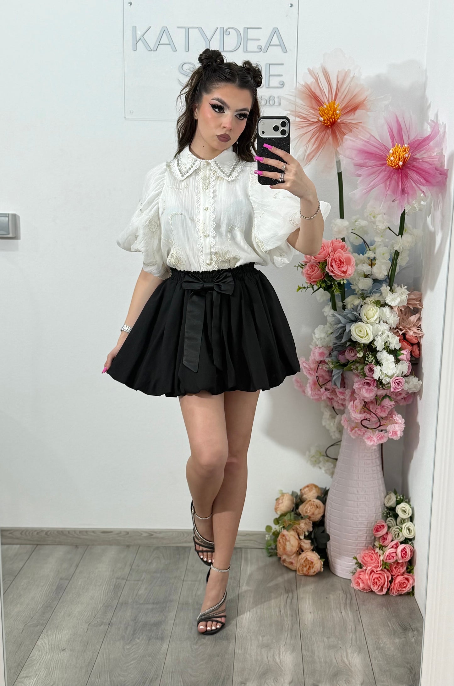 Cămașă elegantă RAMONA albă