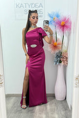 Rochie din tafta Elsa fucsia