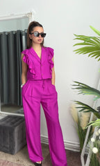 Compleu din in fucsia BELLE