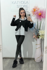 Bluză cu terminație din cămașa IASMINA