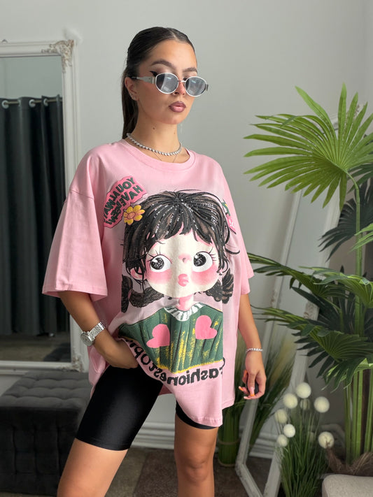 Tricou roz LOLYPOP