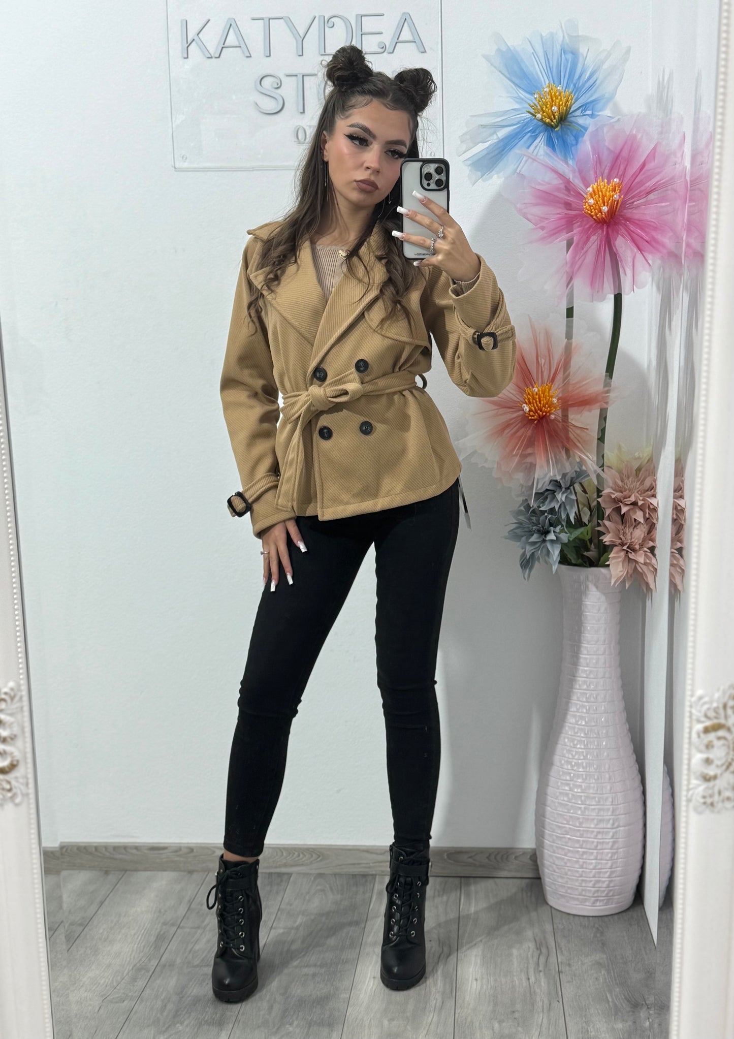 Palton scurt Elenna
