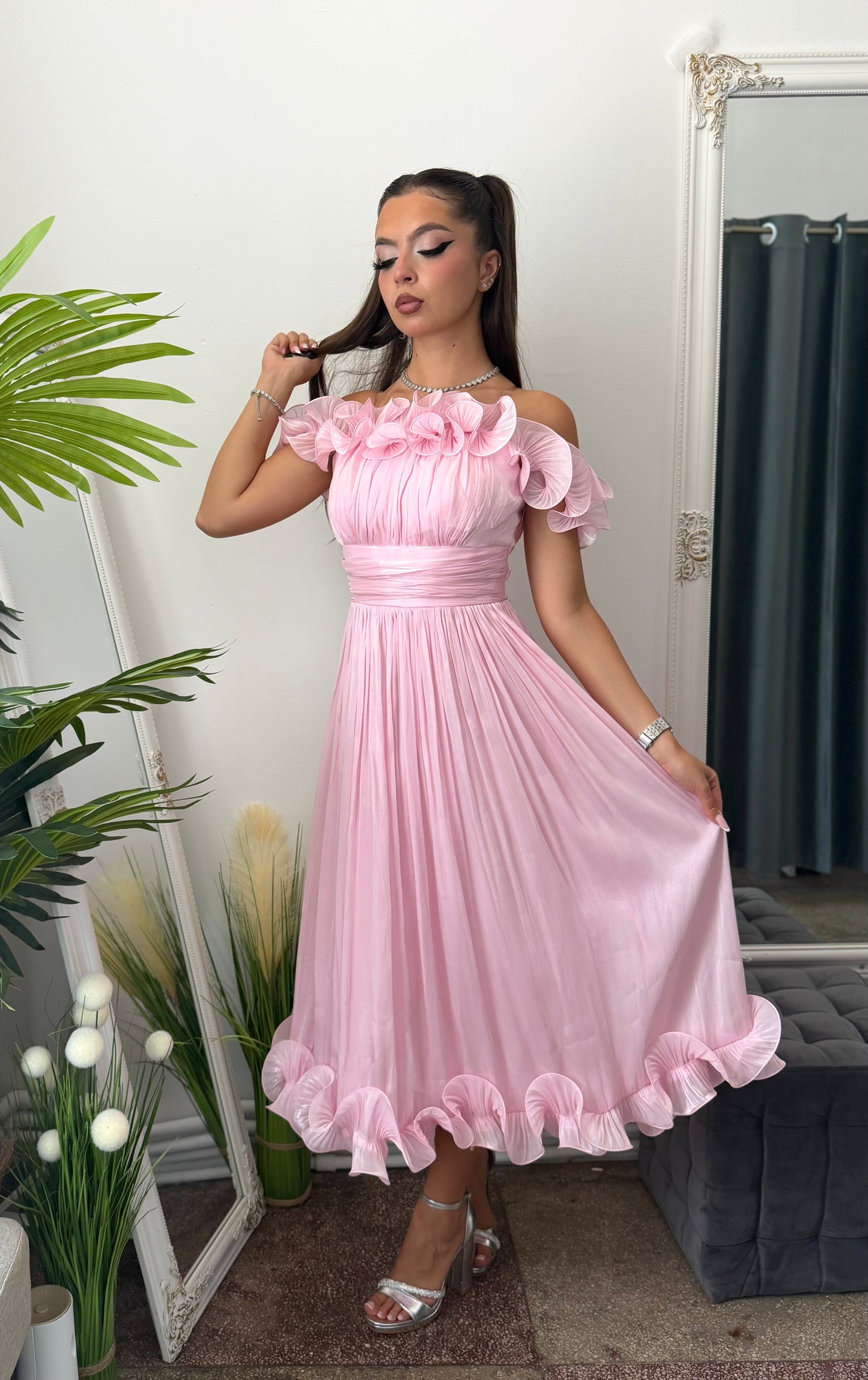 Rochie eleganta baby pink Paulinne