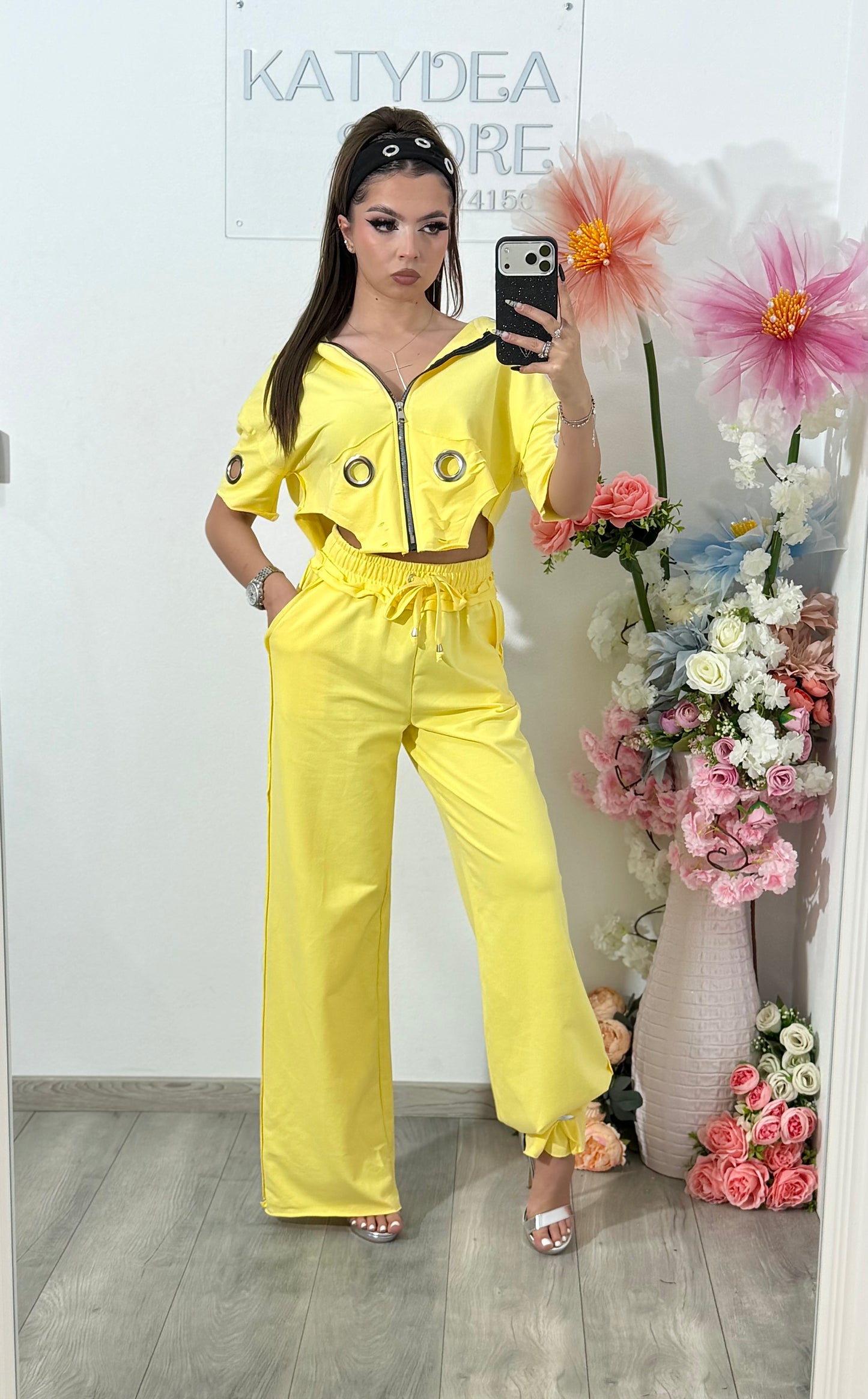 Compleu din 3 piese EXOTIC galben
