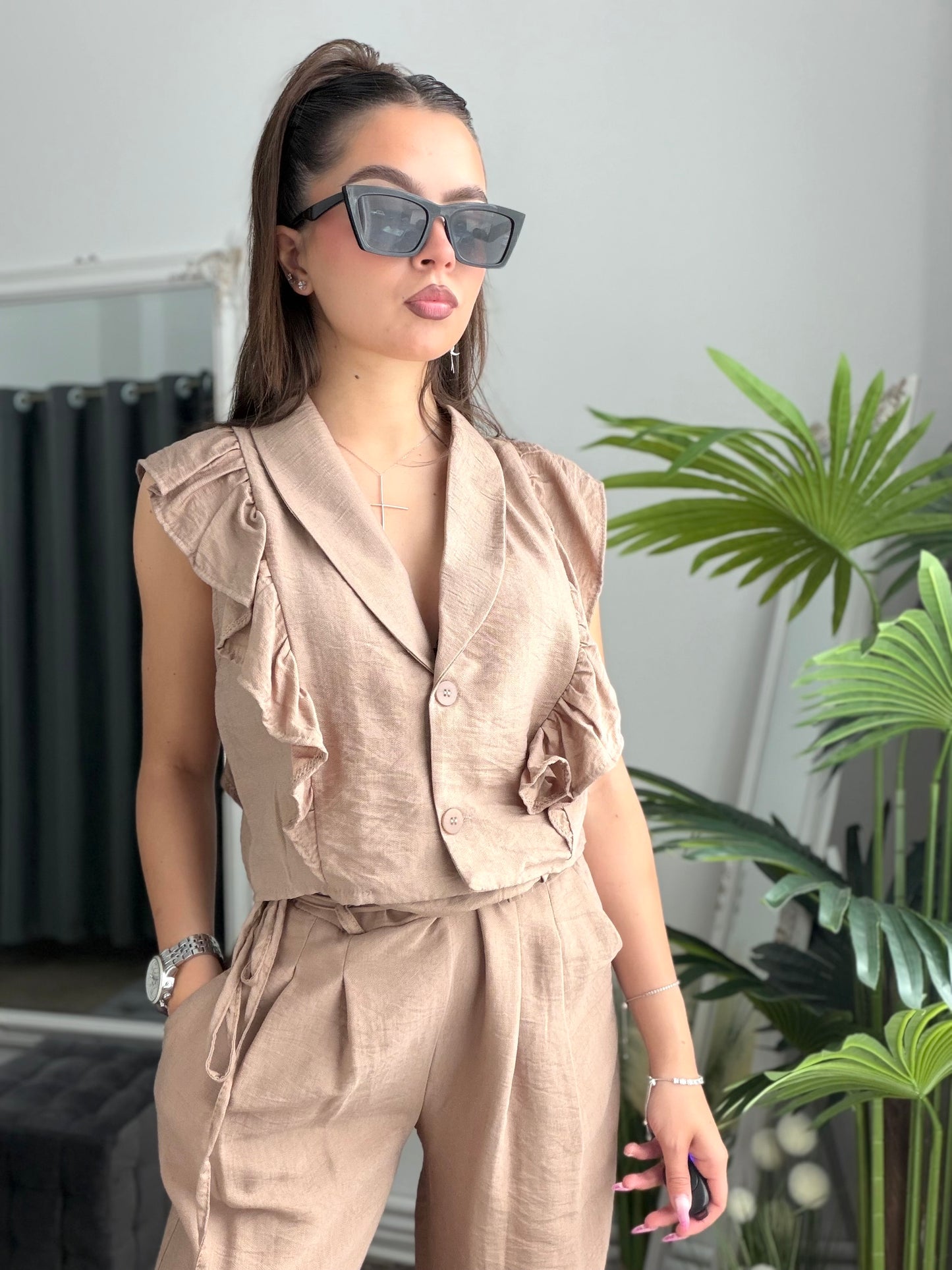 Compleu din în beige BELLE
