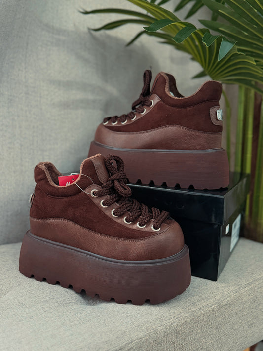 Adidași cu platformă BROWN STAR