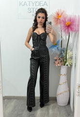 Pantaloni din piele eco DENISSA