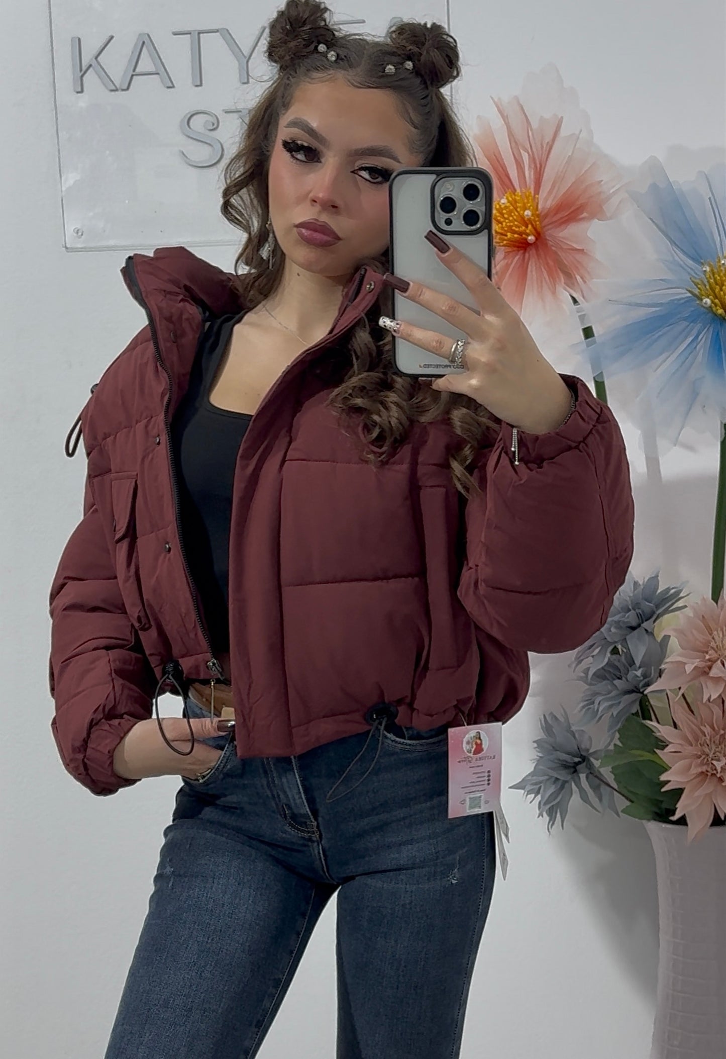 Geacă tip puffer bordo KEKE