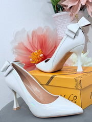 Pantofi stiletto albi ALICE