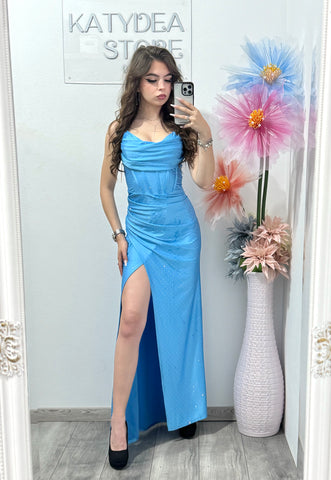 Rochie eleganta albastru deschis Laura