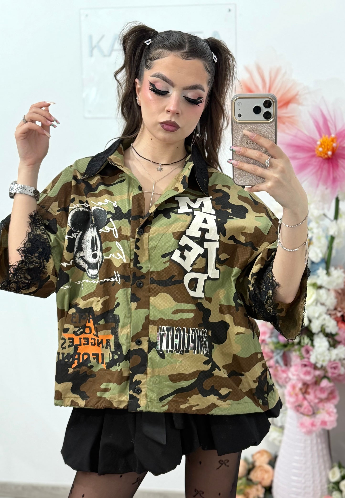 Camasa still army cu inspiratii coreene