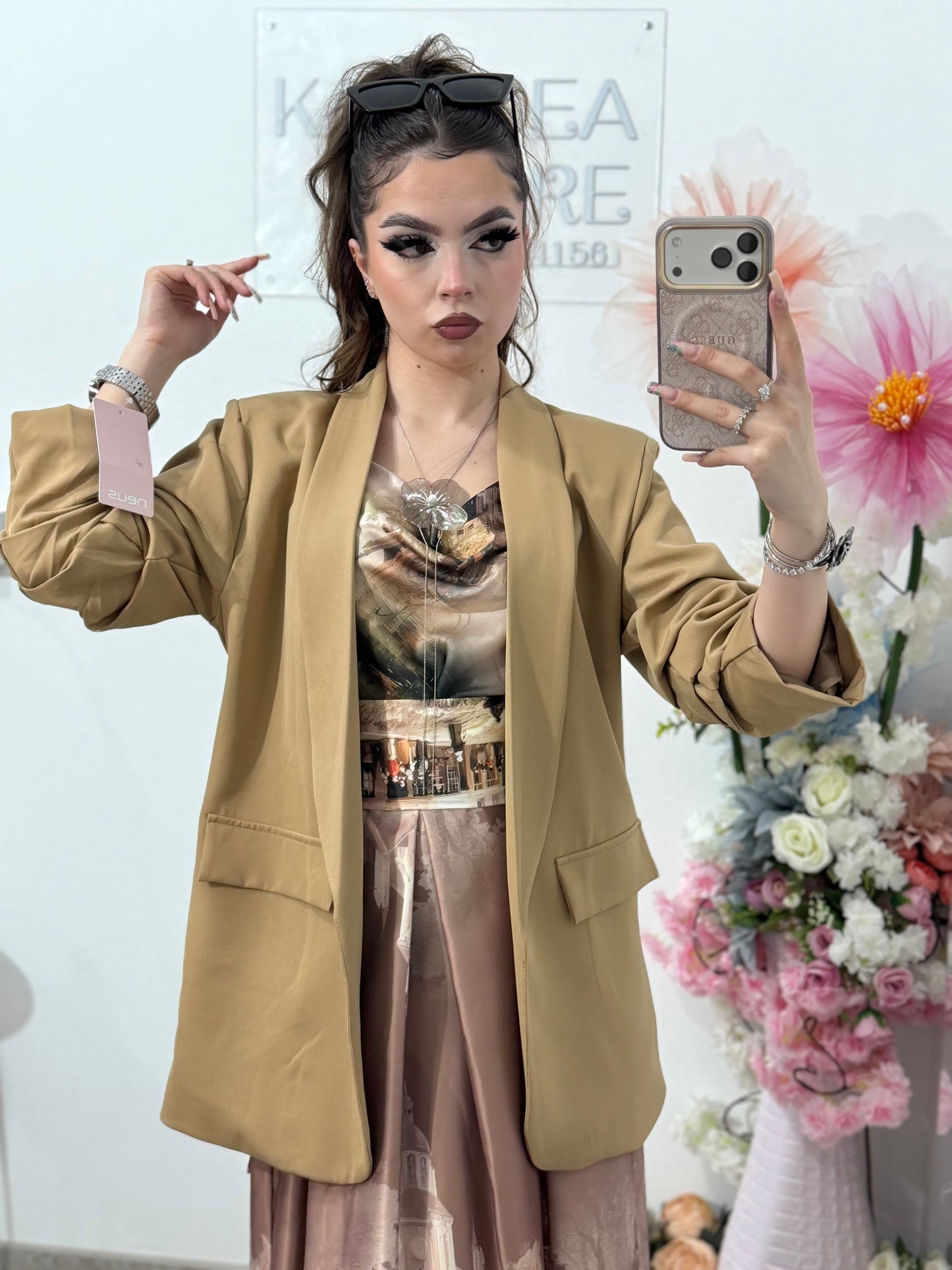 Sacou elegant capucino KARLA
