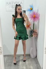 Rochie elegantă verde Antonia