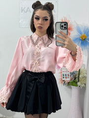 Cămașă deosebită cu guler accesorizat MAYA