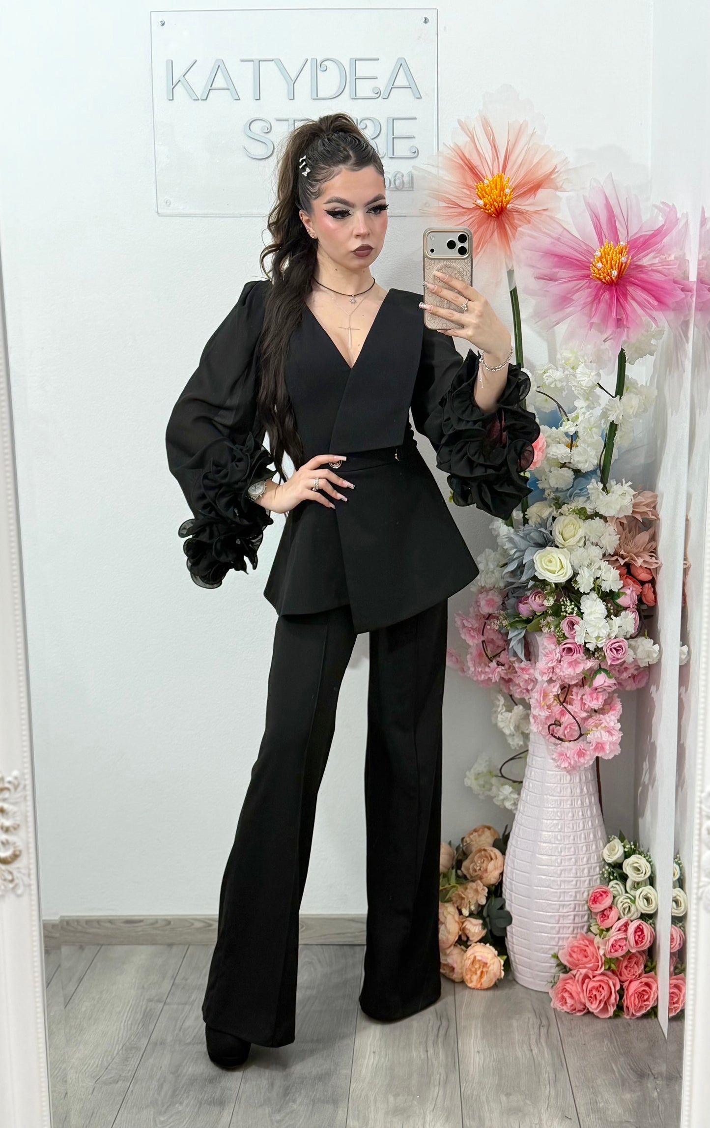 Salopeta eleganta neagra Helen