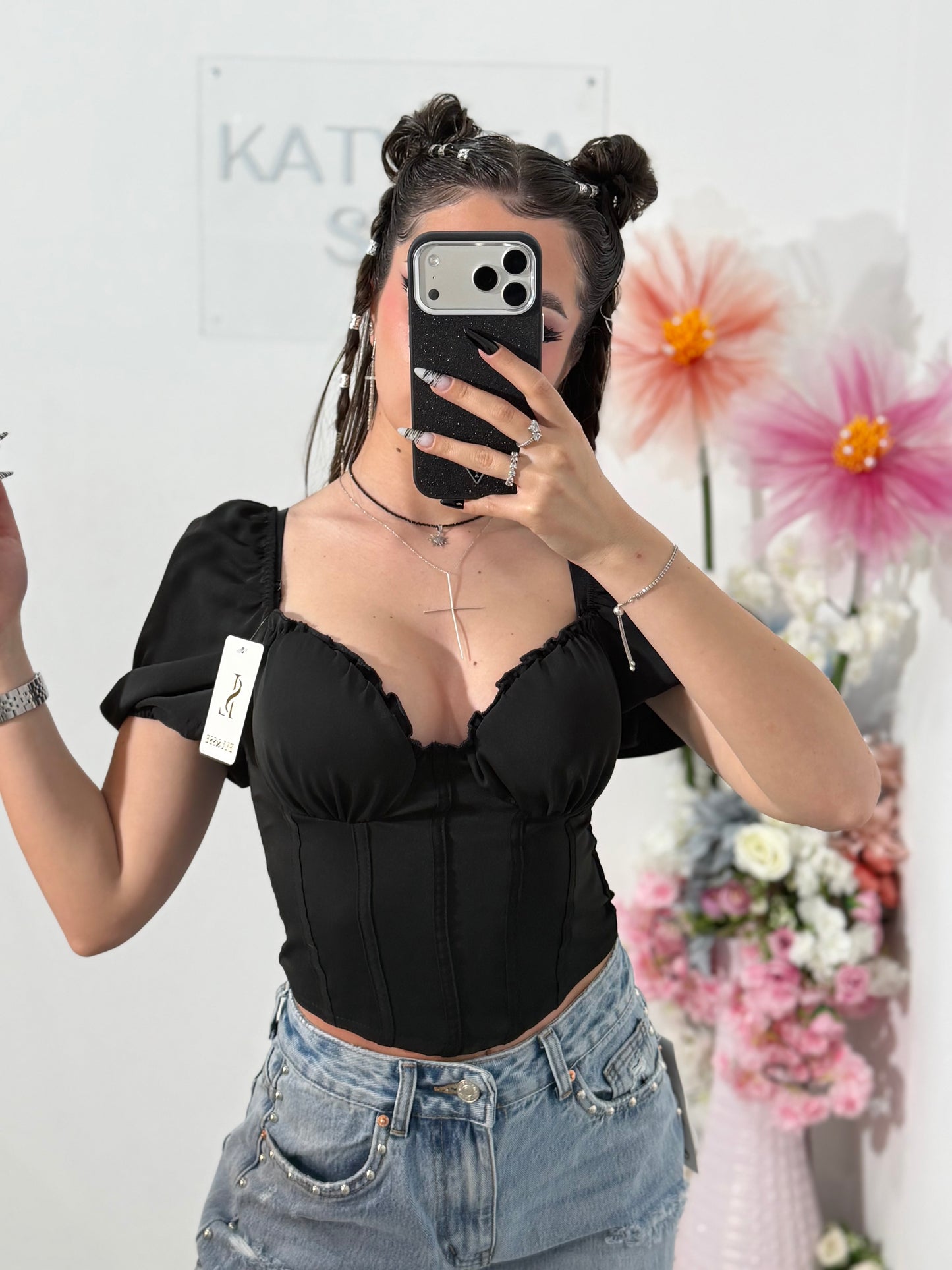 Top negru BEAUTY