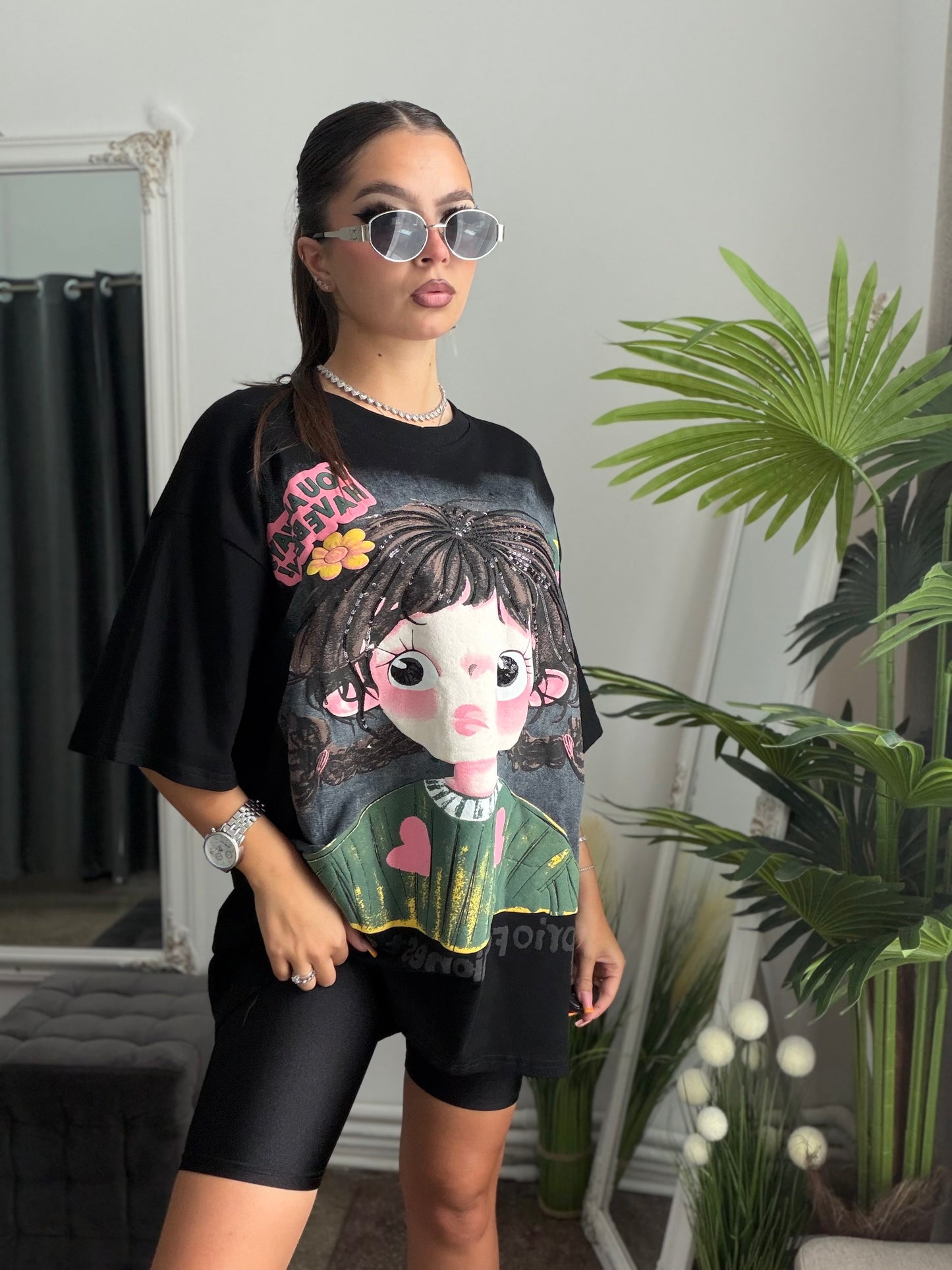 Tricou negru LOLYPOP