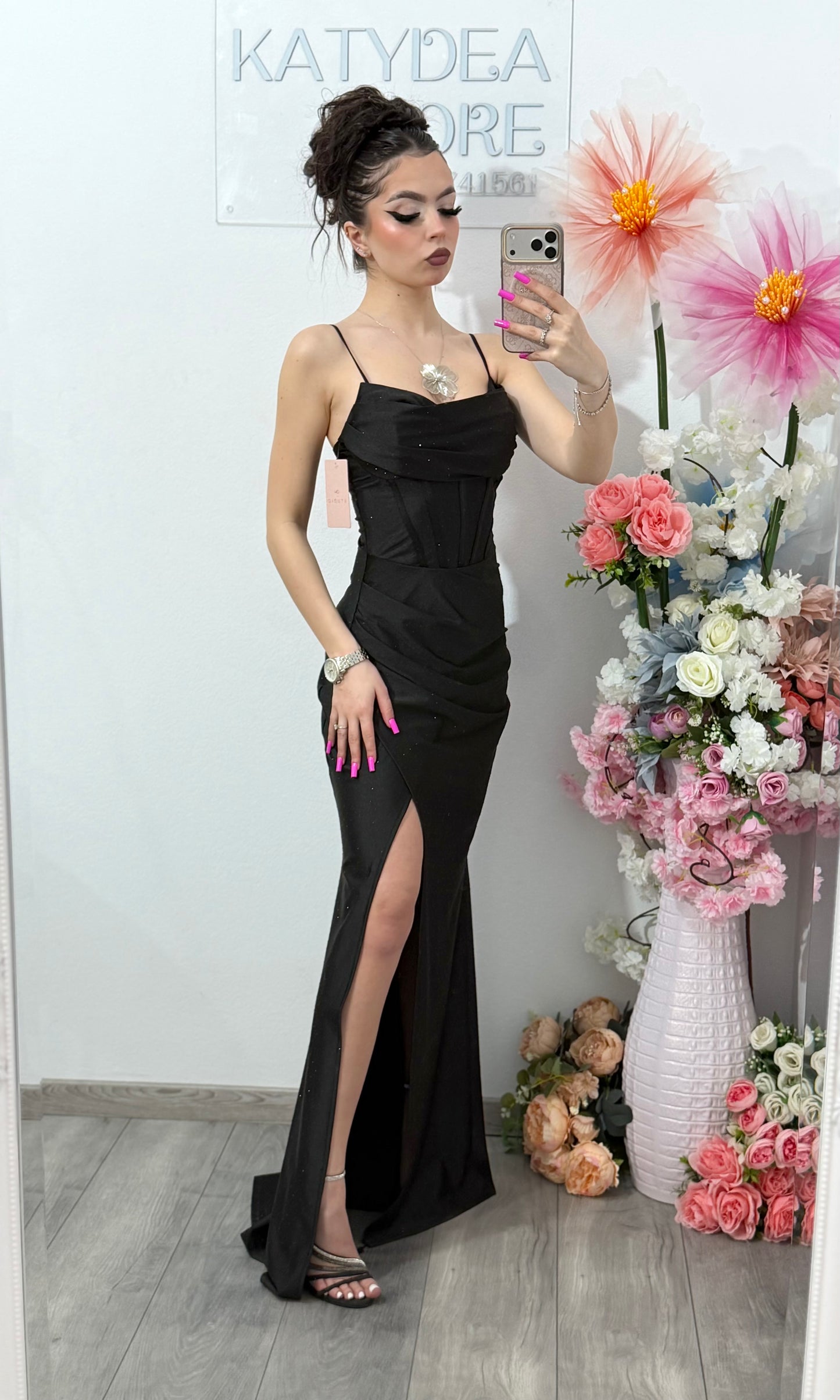 Rochie lunga neagra Laura
