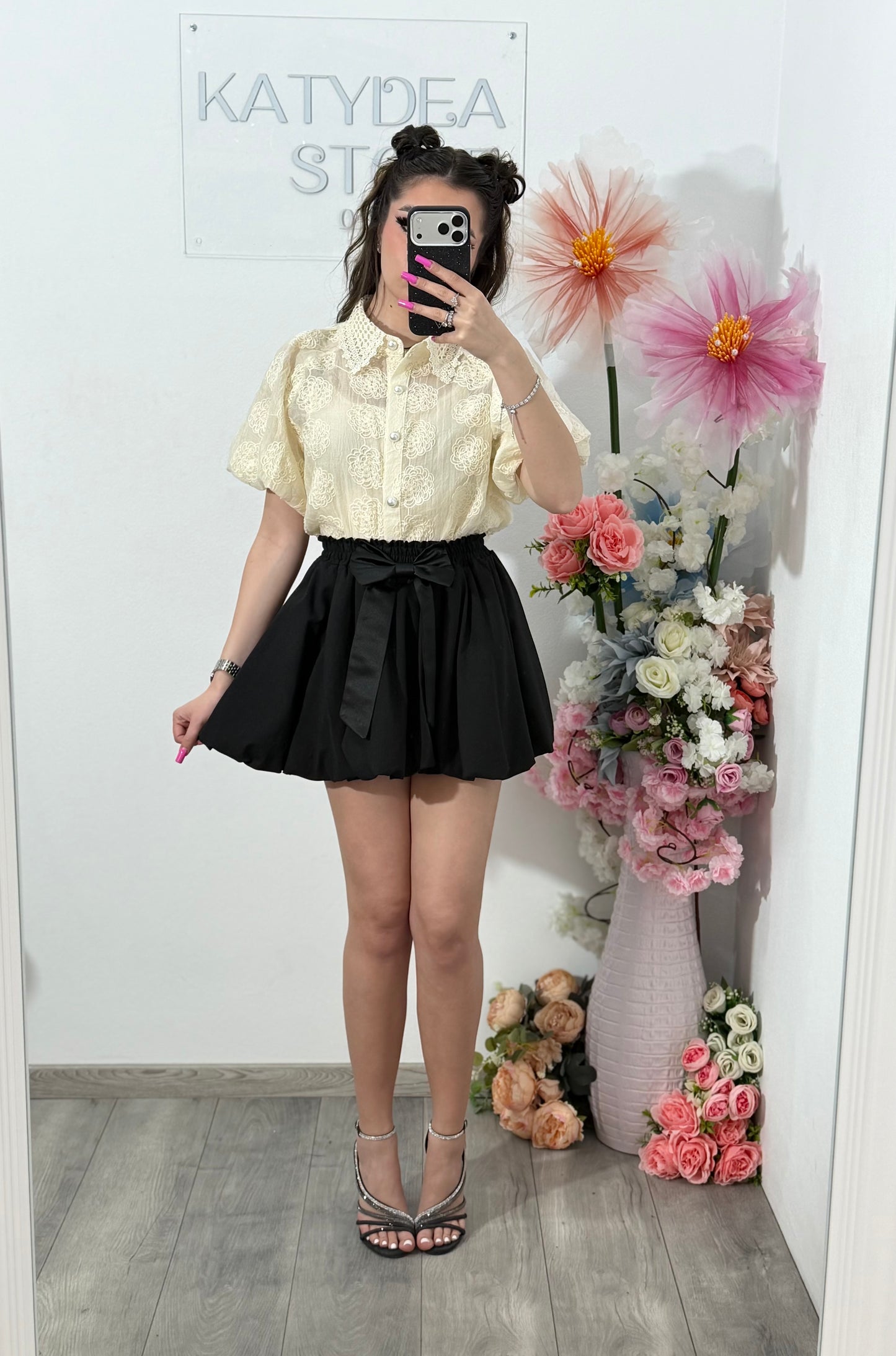 Cămașă elegantă ANAIS beige