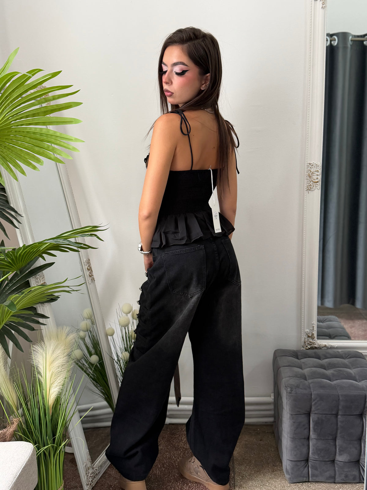 Top negru MARISSE