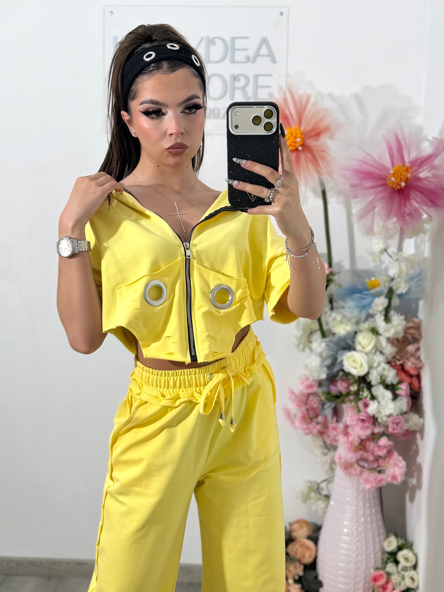 Compleu din 3 piese EXOTIC galben