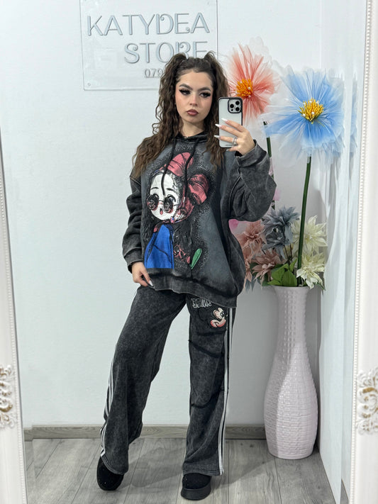 Pantaloni cu dungi și Miky KOREA