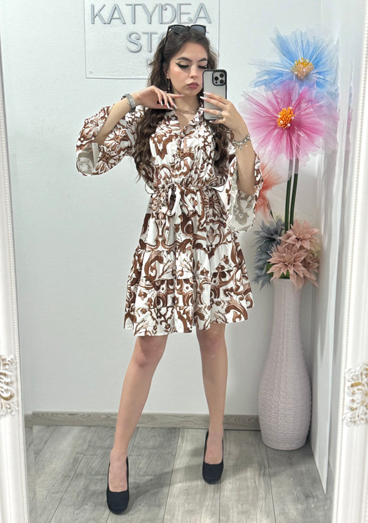 Rochie casual brown Maya