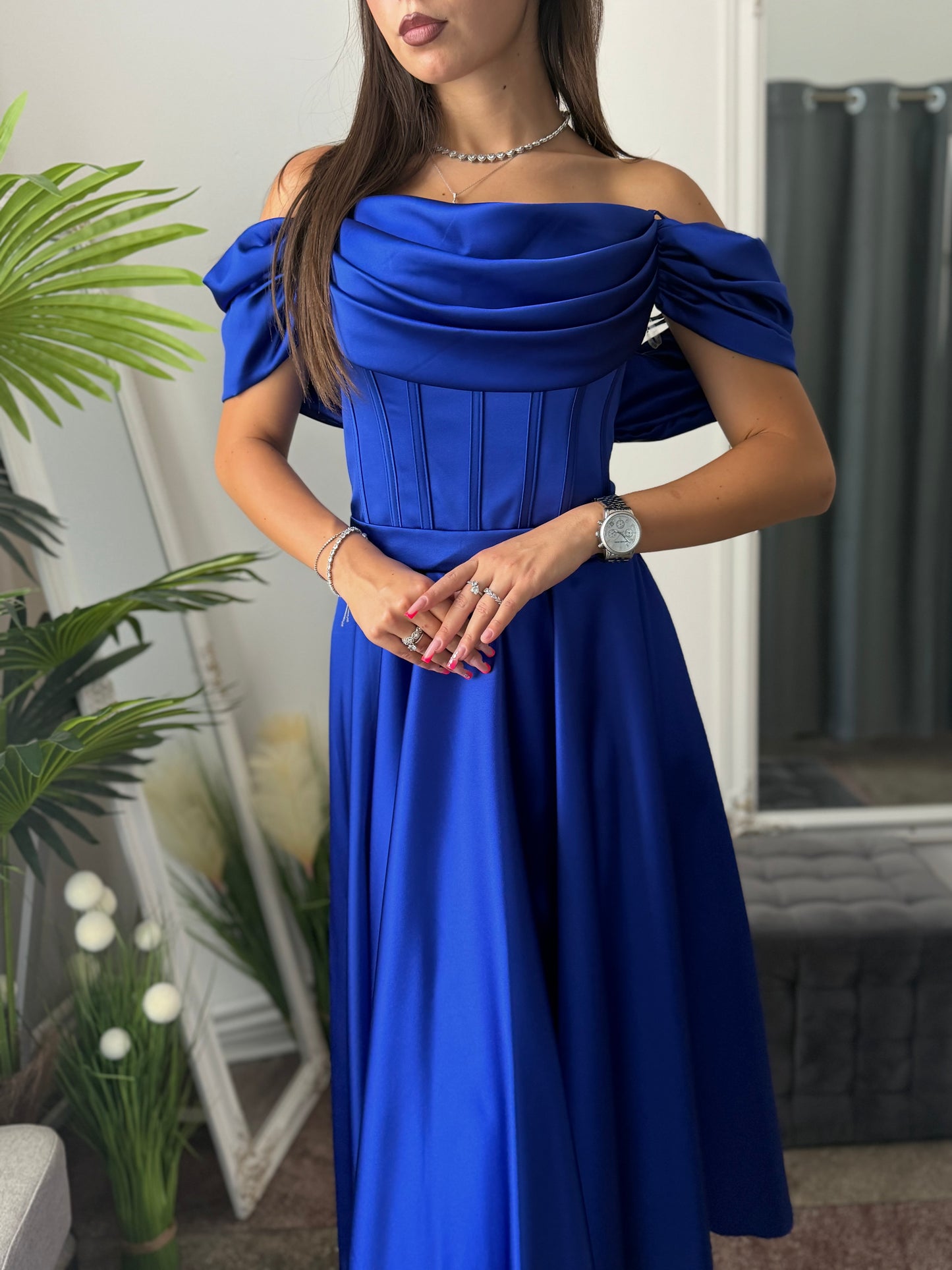 Rochie eleganta albastru royal