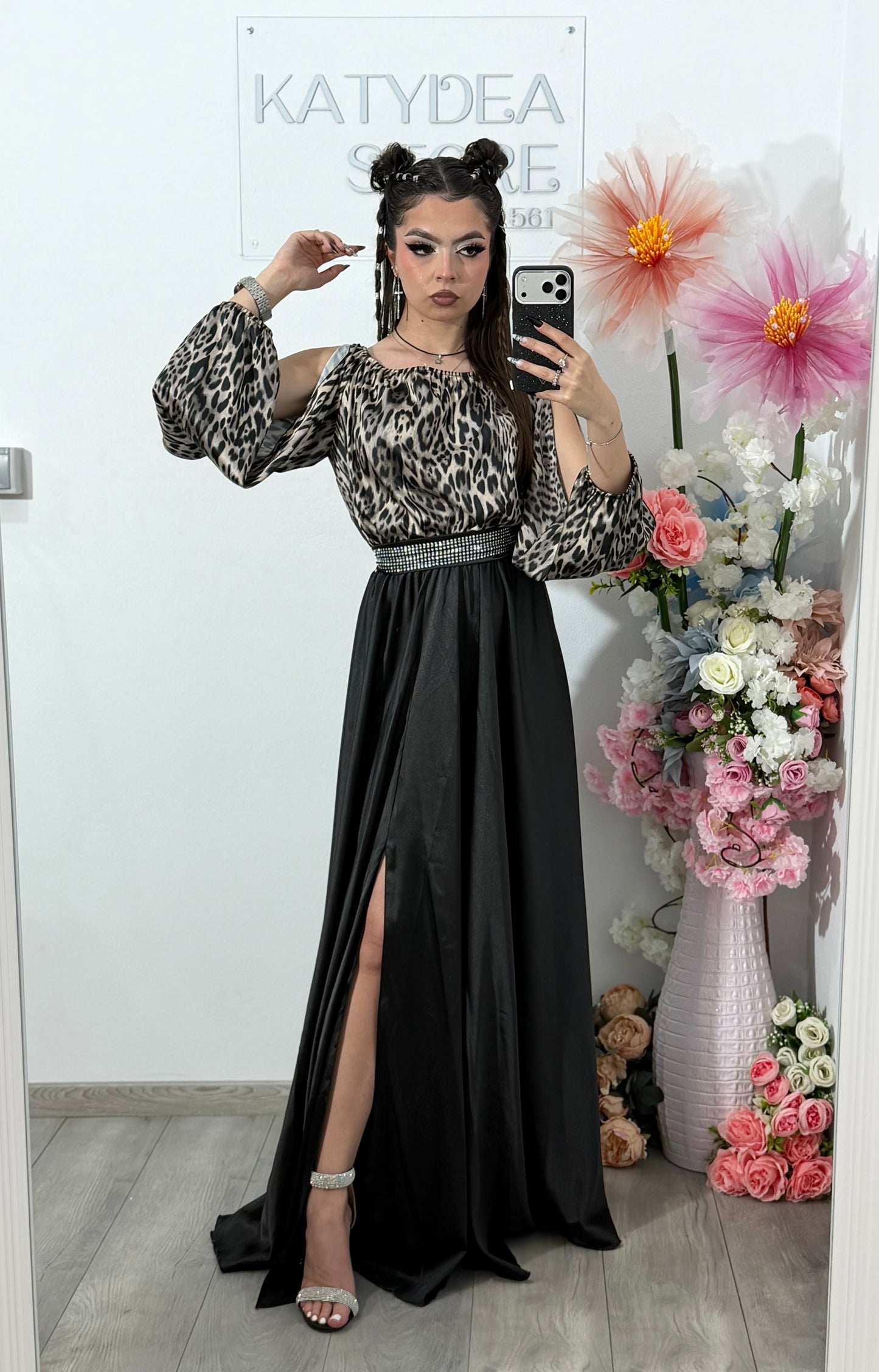 Rochie din satin lunga VICTORIA