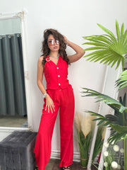 Compleu din in ELEGANCE rosu