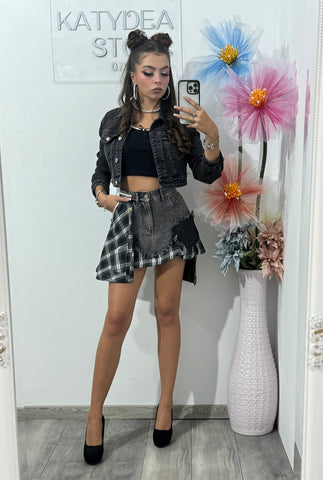 Fustă cu carouri Maya