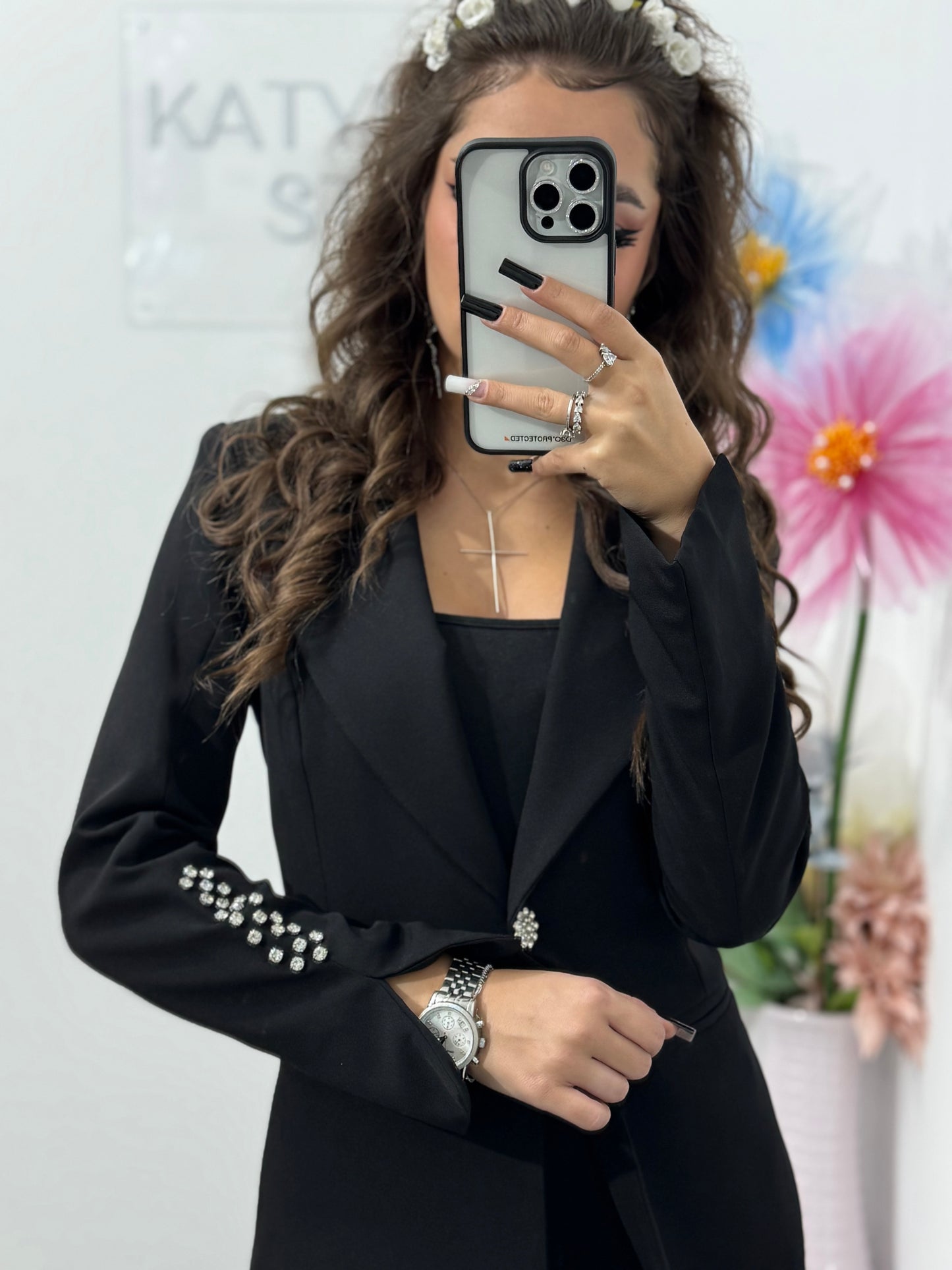 Costum damă Alice 2 piese – sacou & pantaloni slim