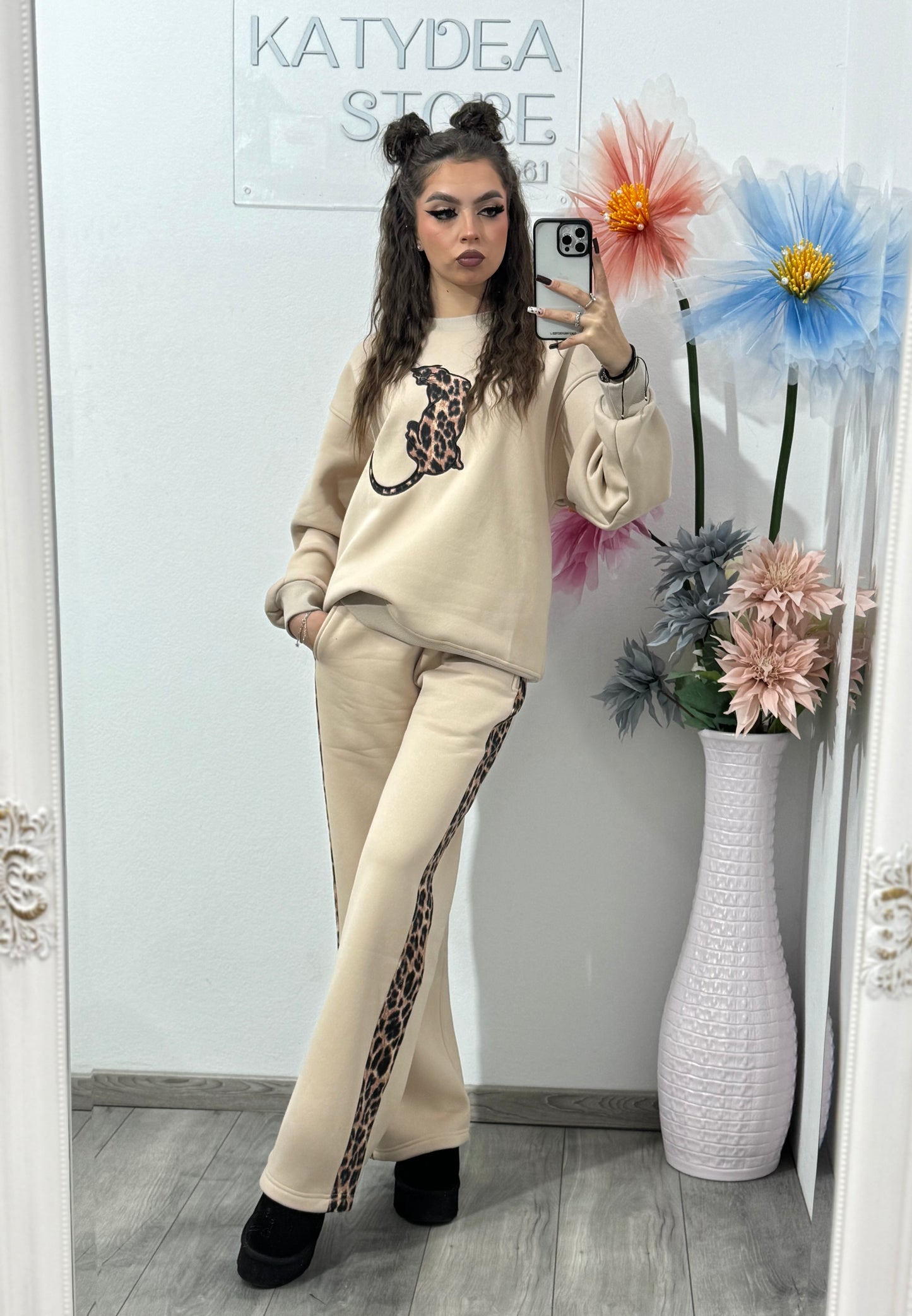 Compleu gros TIGER BEJ