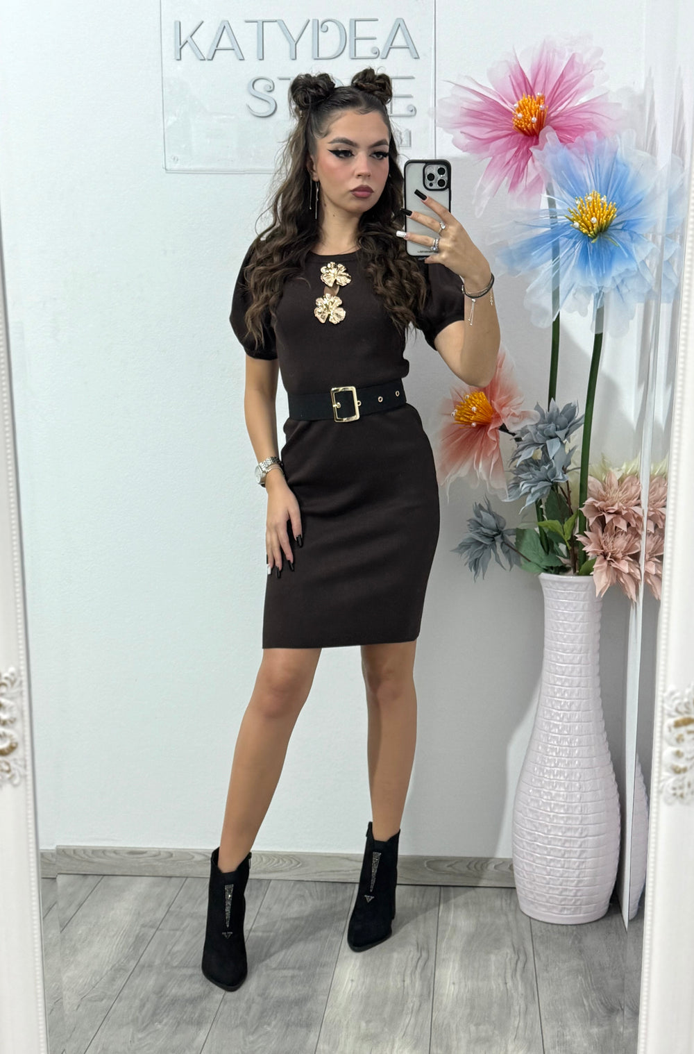 Rochie din tricot Flower