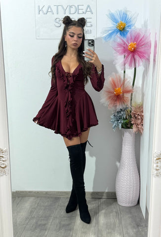 Rochie cu volanase Anelis