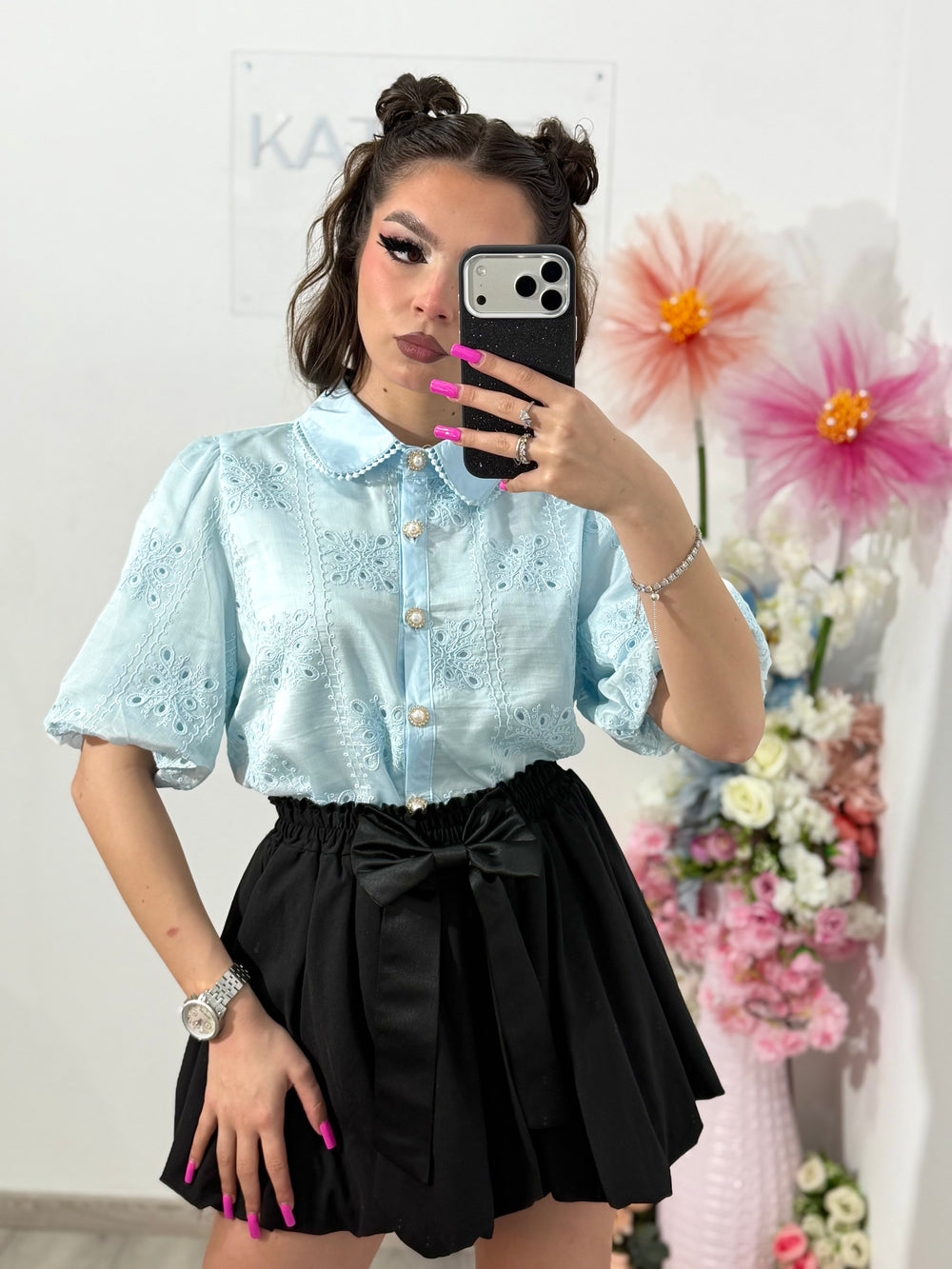 Cămașă elegantă MARA blue