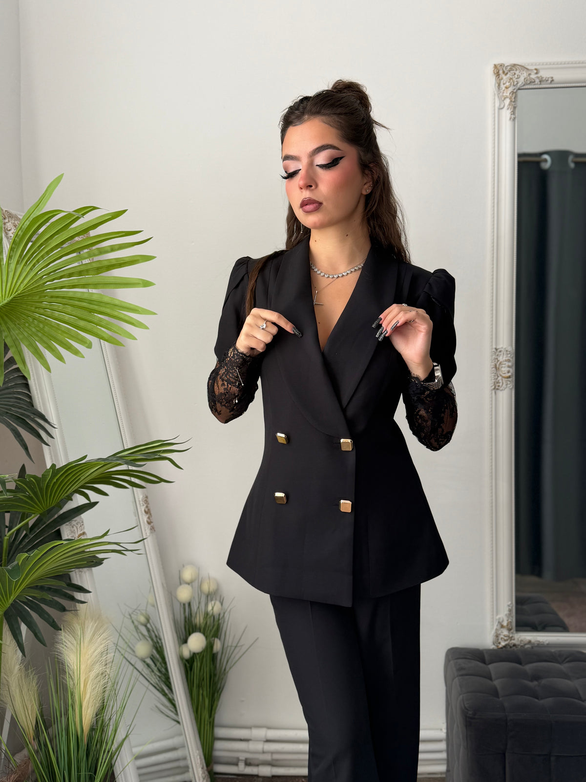 Compleu elegant negru ANELIS