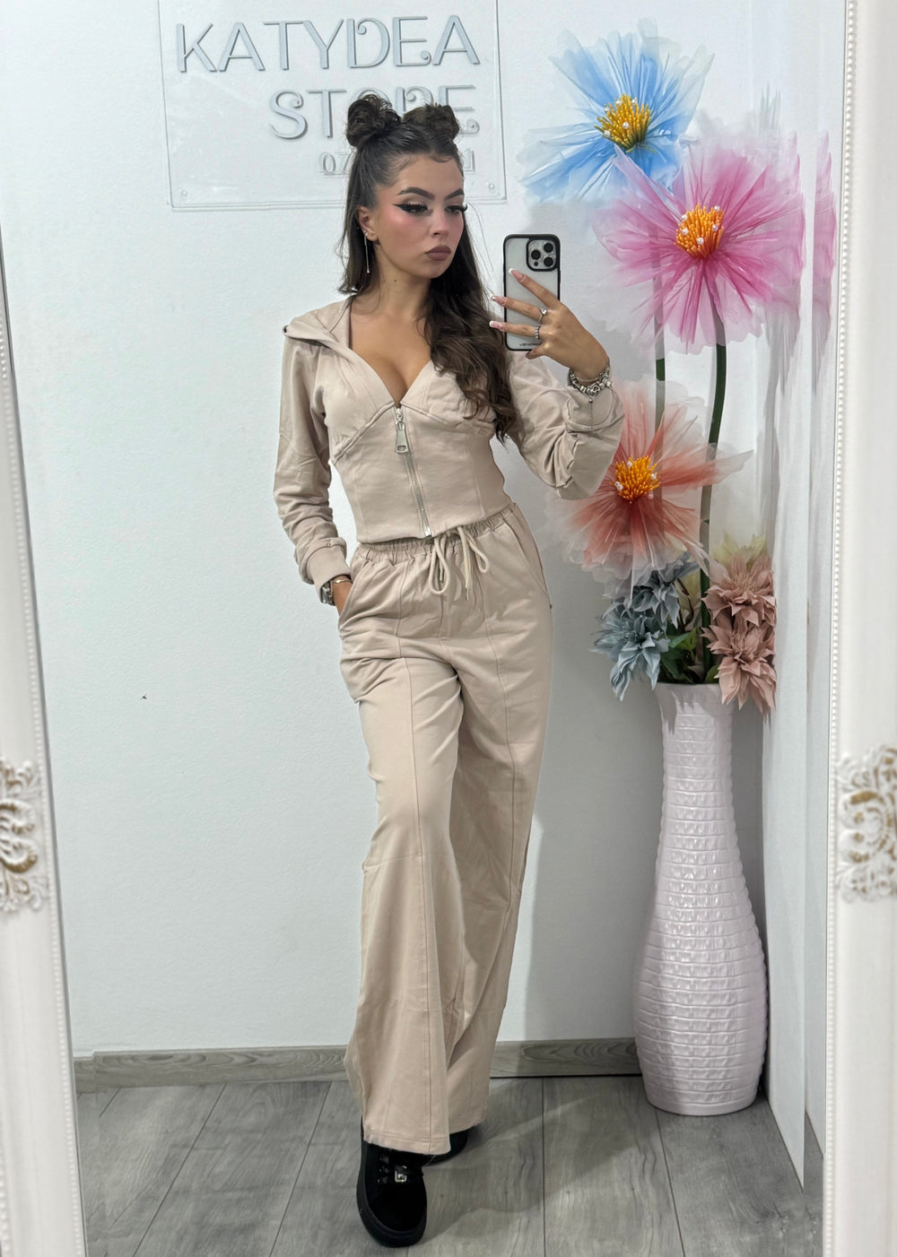 Compleu damă beige Anna
