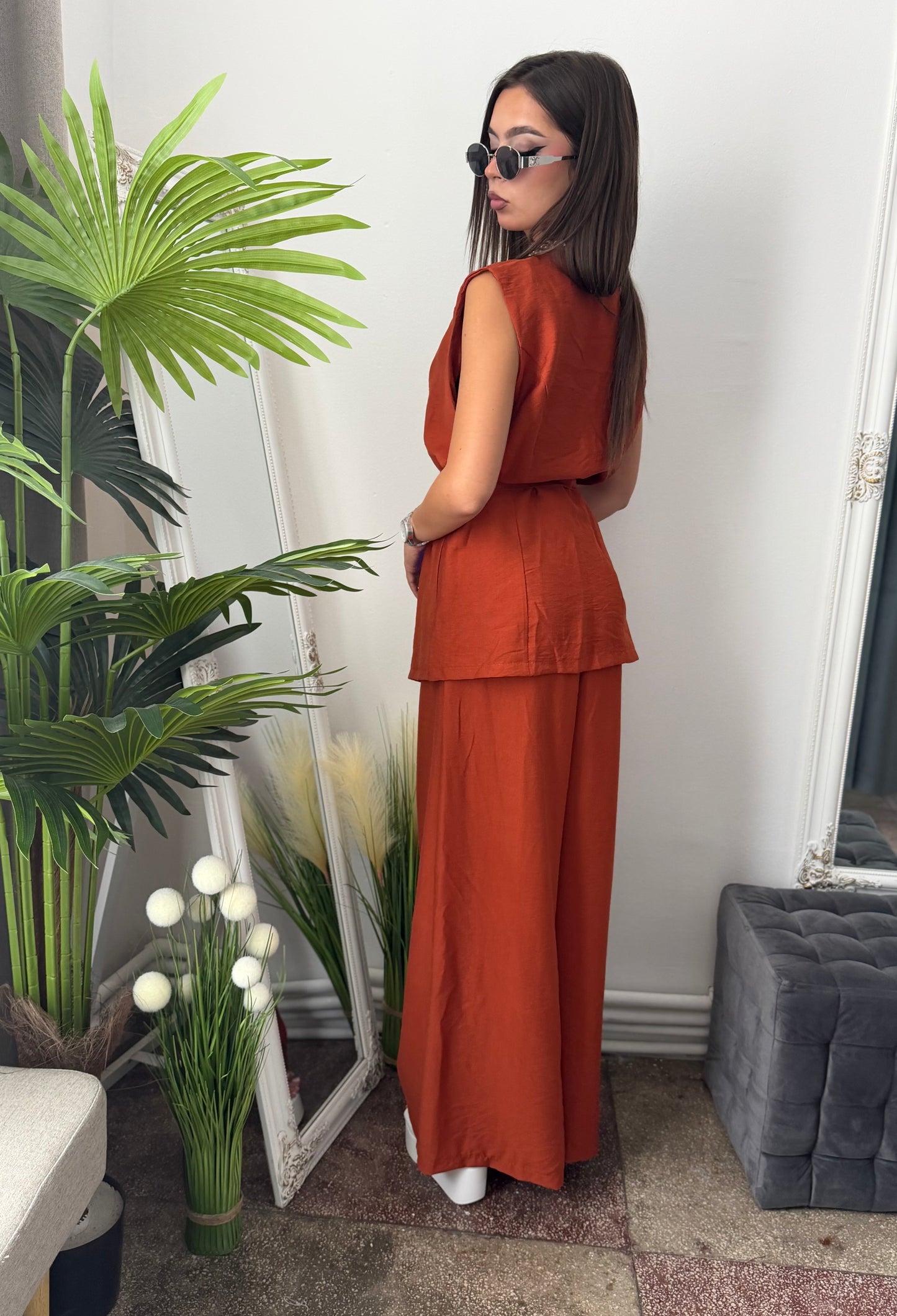 Compleu cărămiziu KLAUDIA