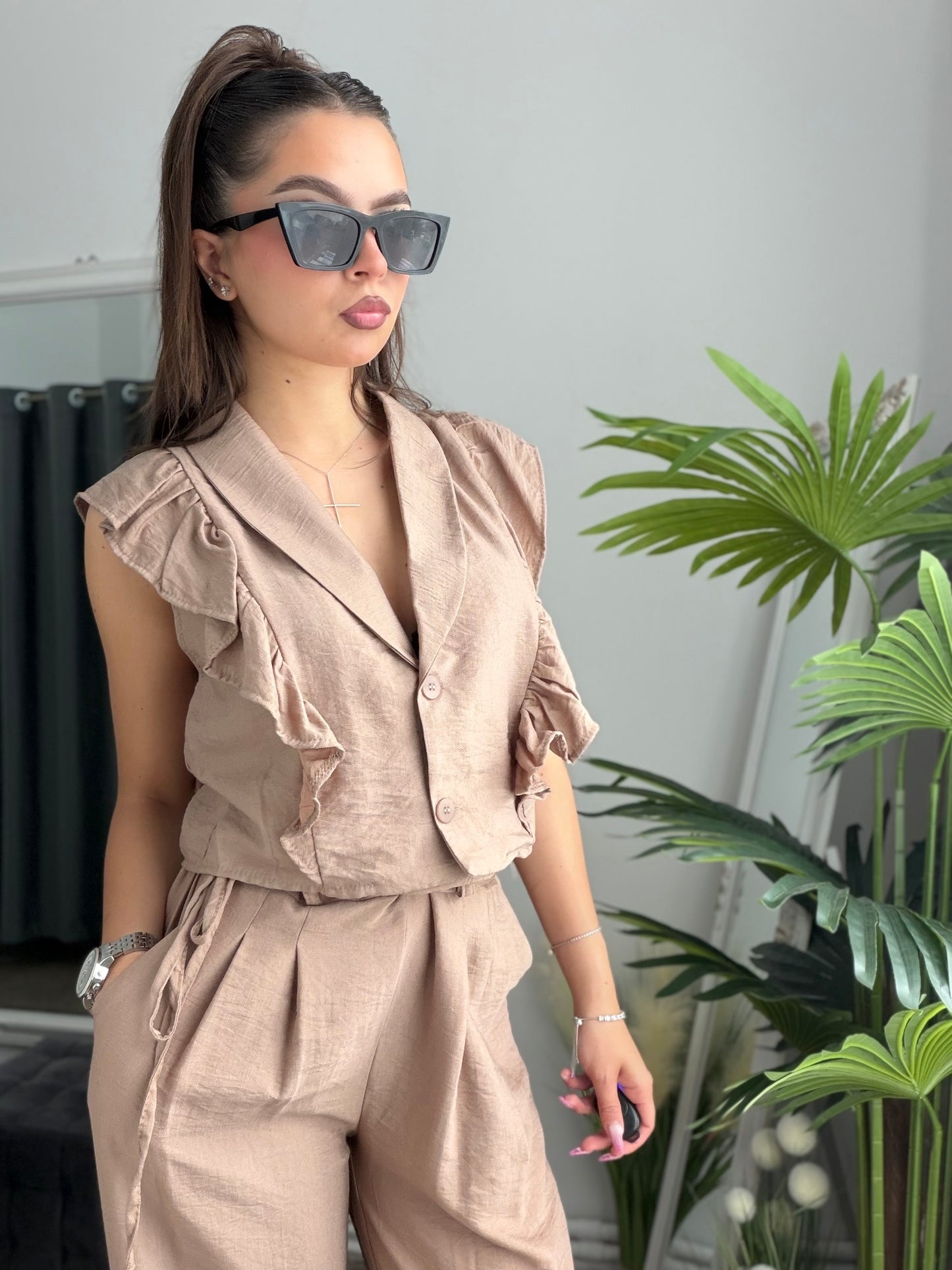 Compleu din în beige BELLE