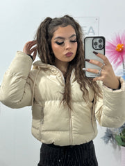 Geacă beige cu cristale ștanțate Tamarra